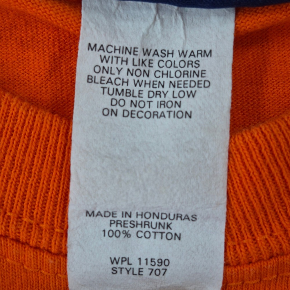 MV Sport Auburn Tigers Long Sleeve T-Shirt Orange Mens Medium Style 707 NCAA - Picture 11 of 11